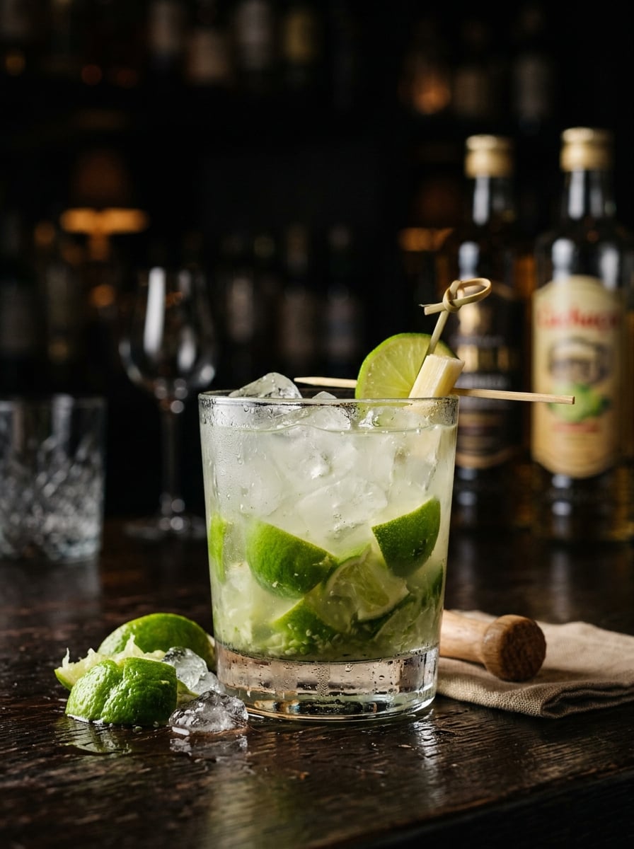 Drink Caipirinha de Pinga